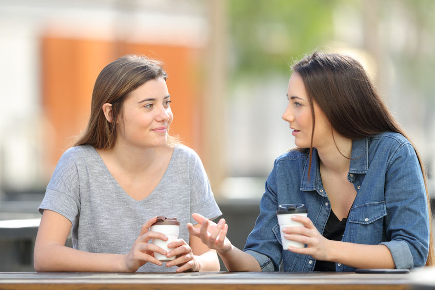 College Students Drinking Coffee